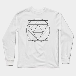 Geometric Shape Long Sleeve T-Shirt